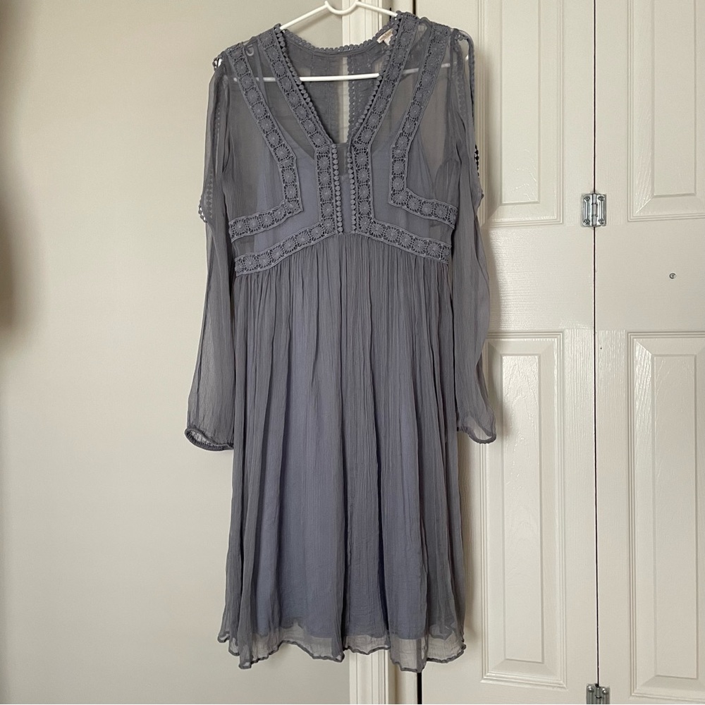 Sundance cold shoulder long sleeve dress size 6